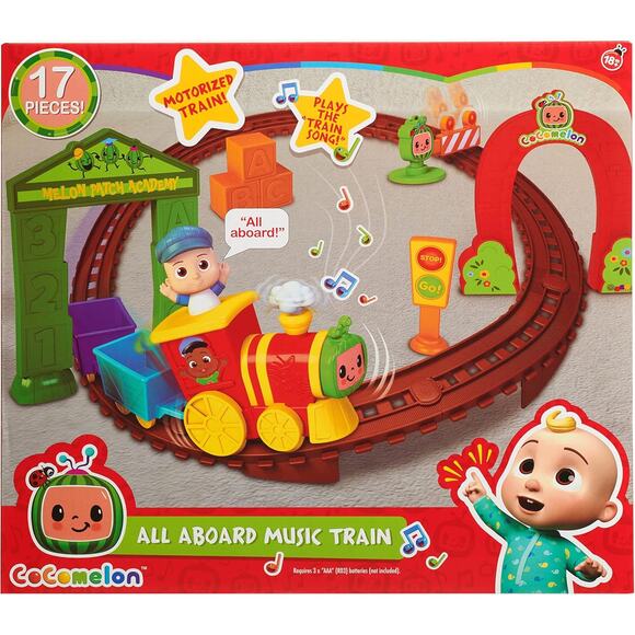 Cocomelon All Aboard Deluxe Music Motorized Train Toy Figures Playset NWT - Picture 9 of 9